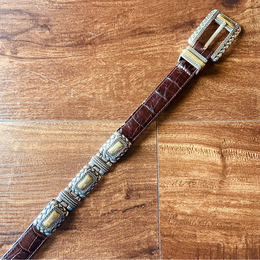 Vintage 90’s Kids Brighton Faux Leather Western Belt
